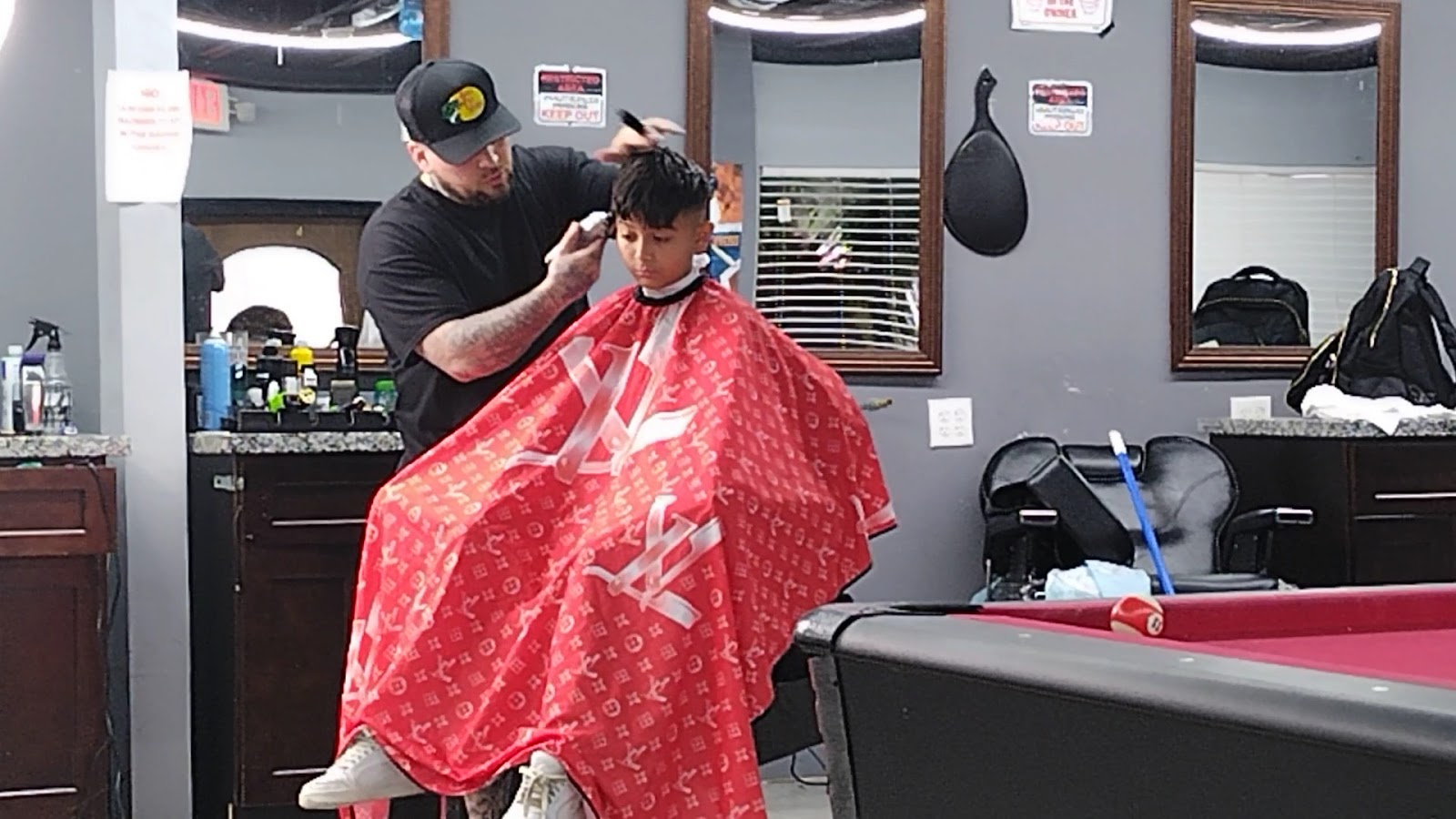 Harrisburg Barbershop — barber chair and shop interior